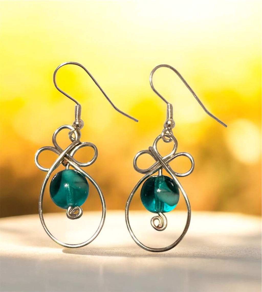 Flower Bead Earrings by Queen Bea Creations Maui