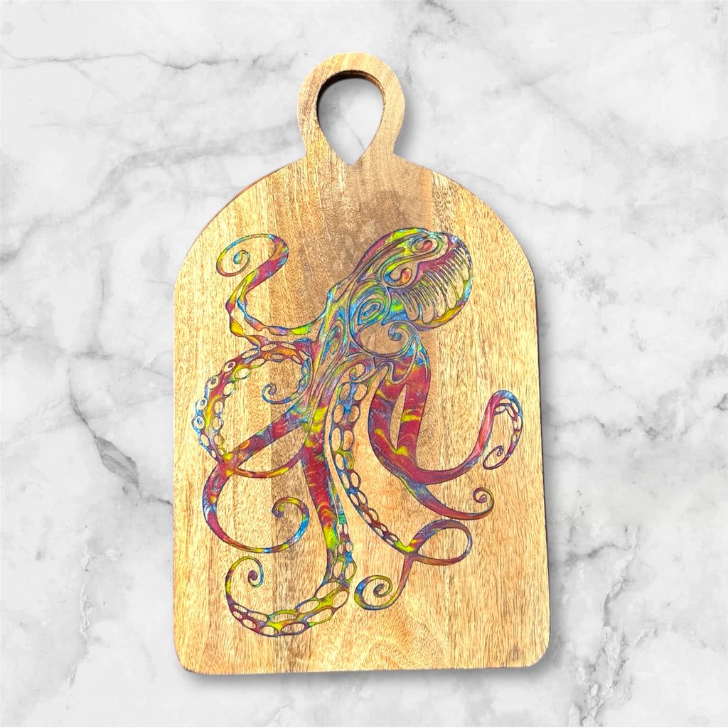 Octopus (Hawaiian He'e) Cutting Board