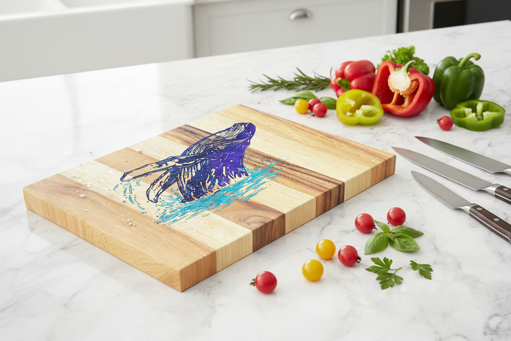Breaching Whale Cutting Board