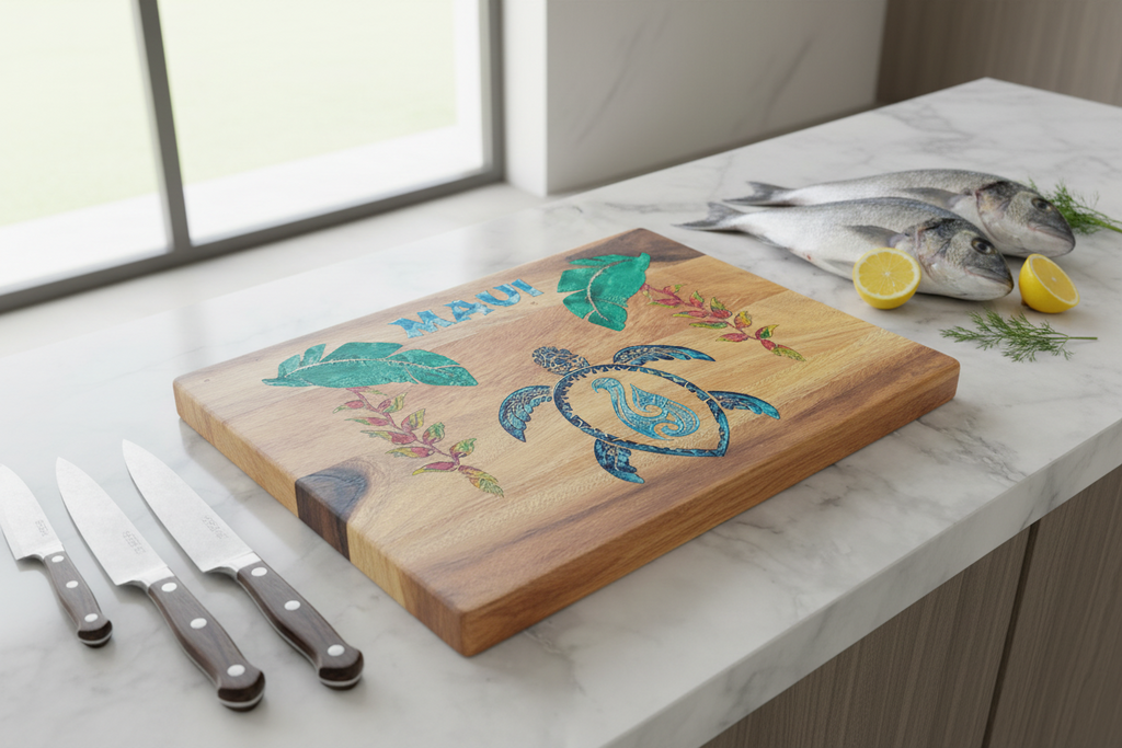 Heliconia Honu Cutting Board