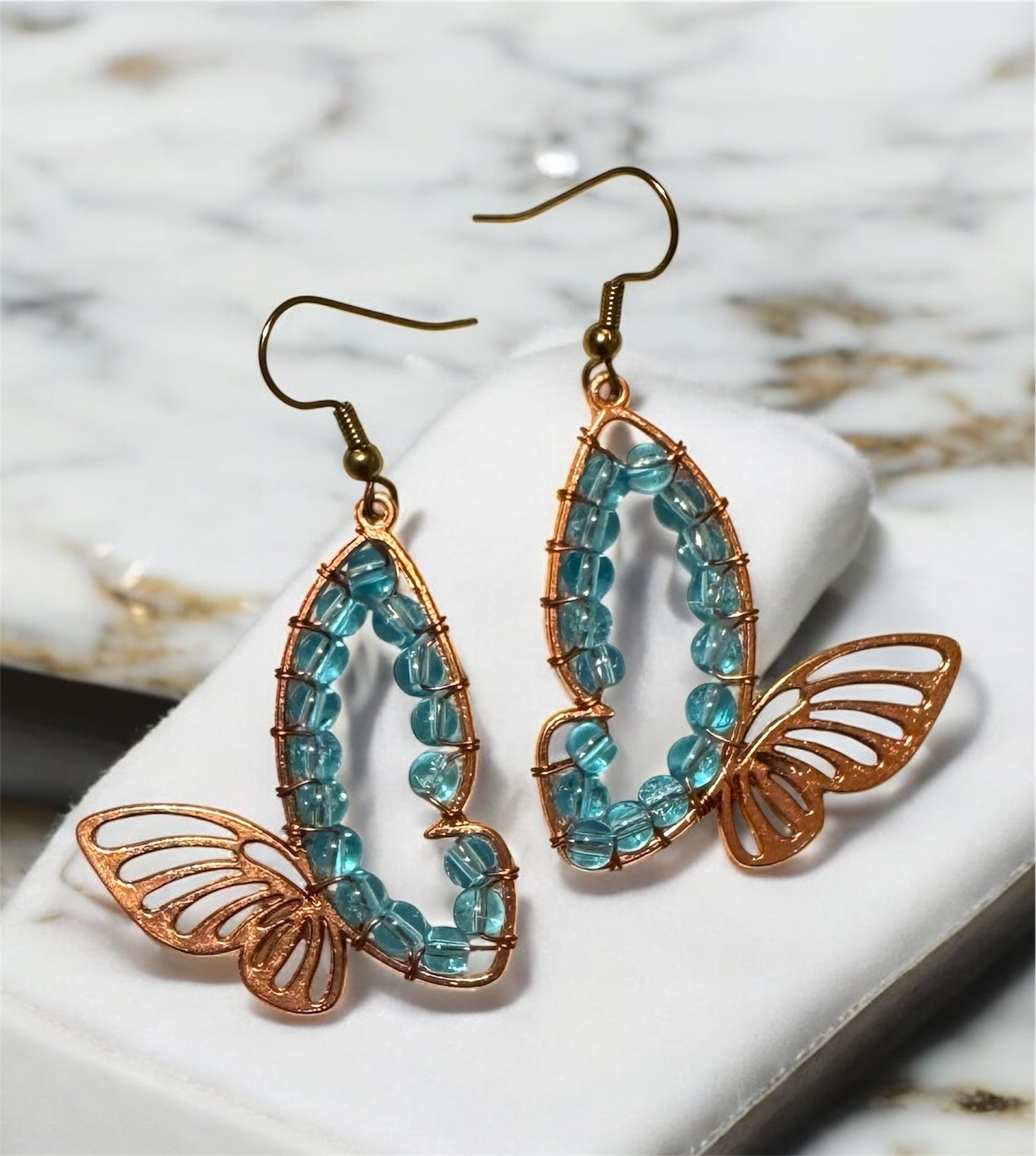 Butterfly Earrings by Queen Bea Creations Maui