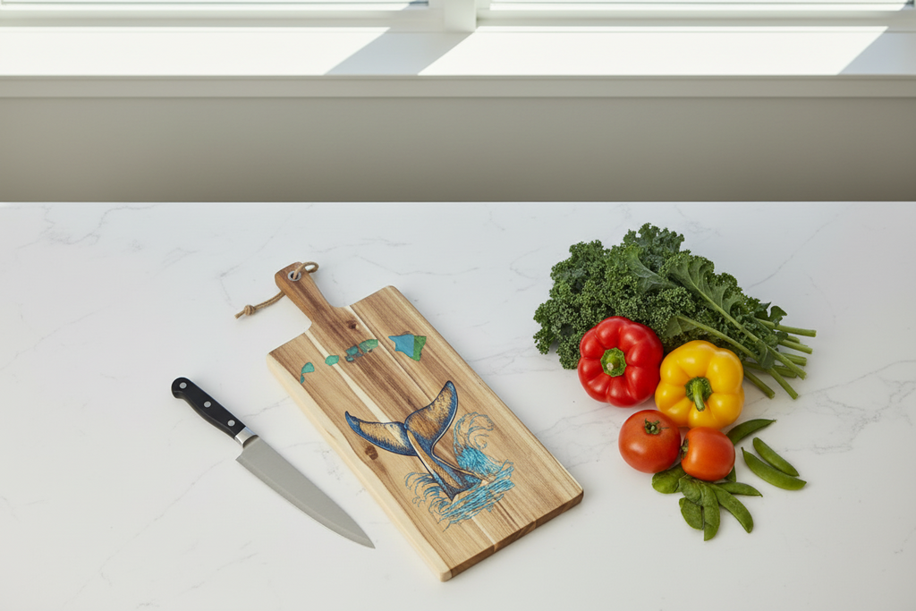 Whale Tail Islands Cutting Board