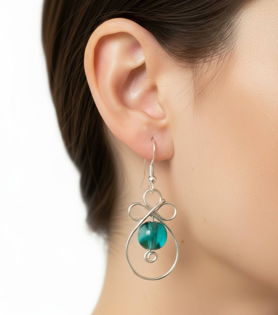 Flower Bead Earrings by Queen Bea Creations Maui