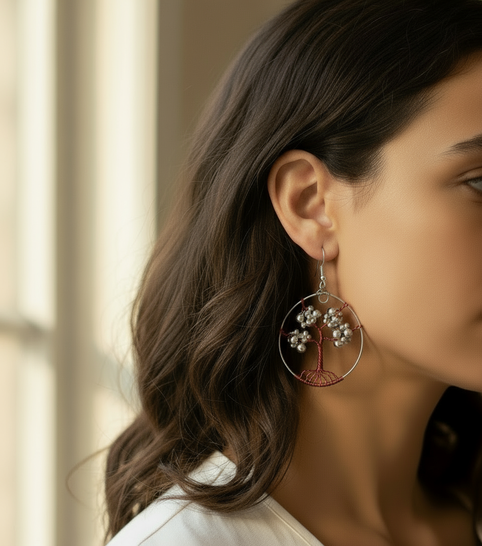 Tree of Life Earrings by Queen Bea Creations Maui