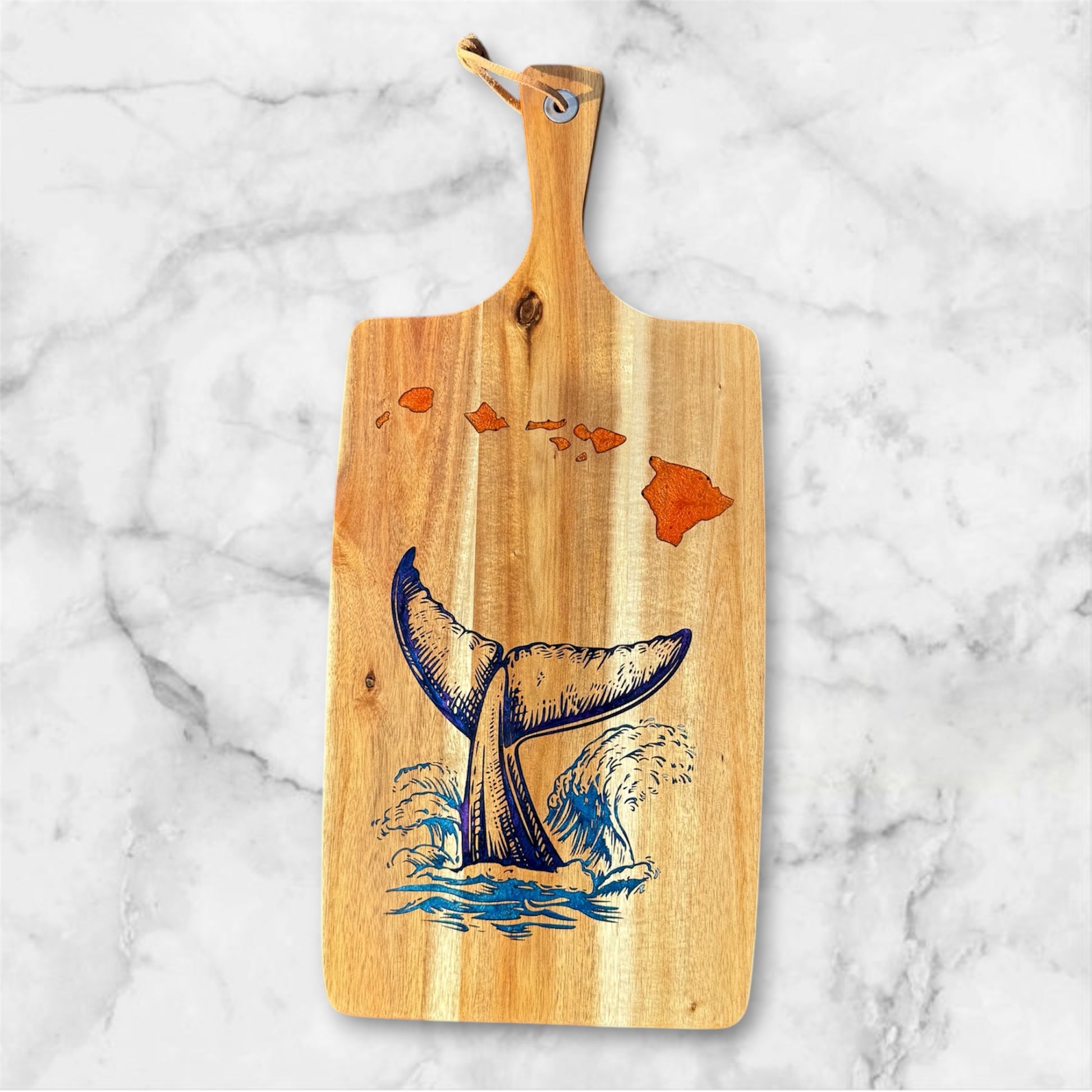 Whale Tail Islands Cutting Board