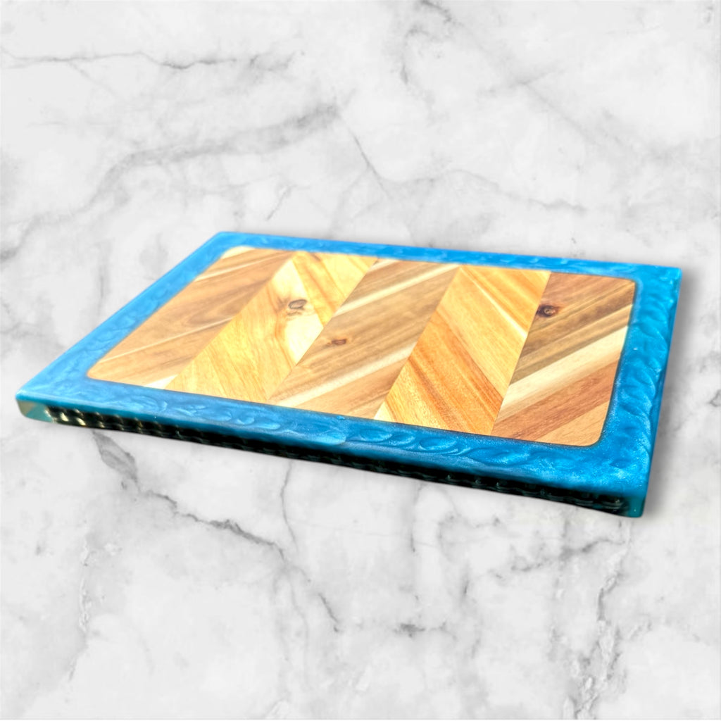 $10 RAFFLE! Bike Chain Ocean Cutting Board