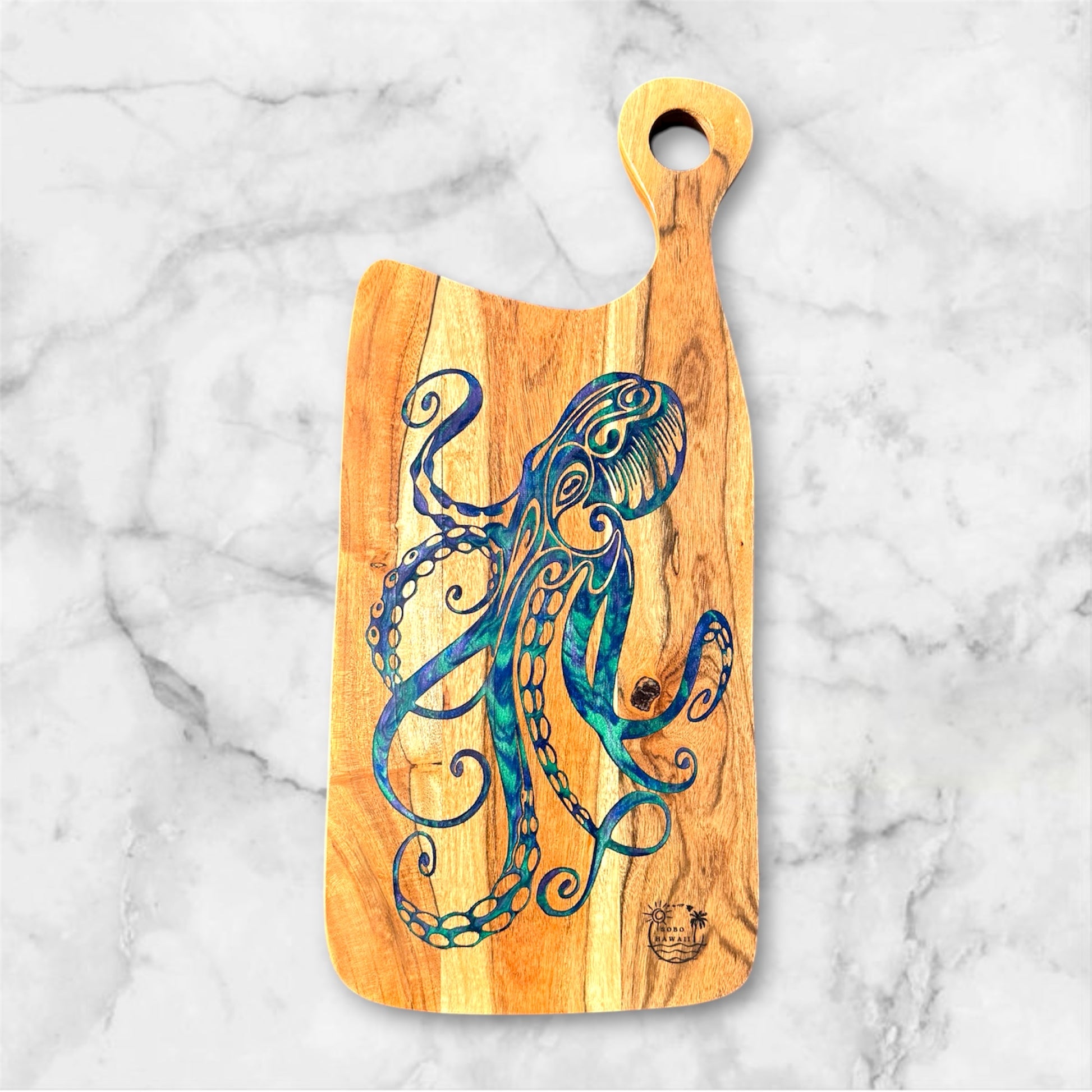 Octopus (Hawaiian He'e) Cutting Board
