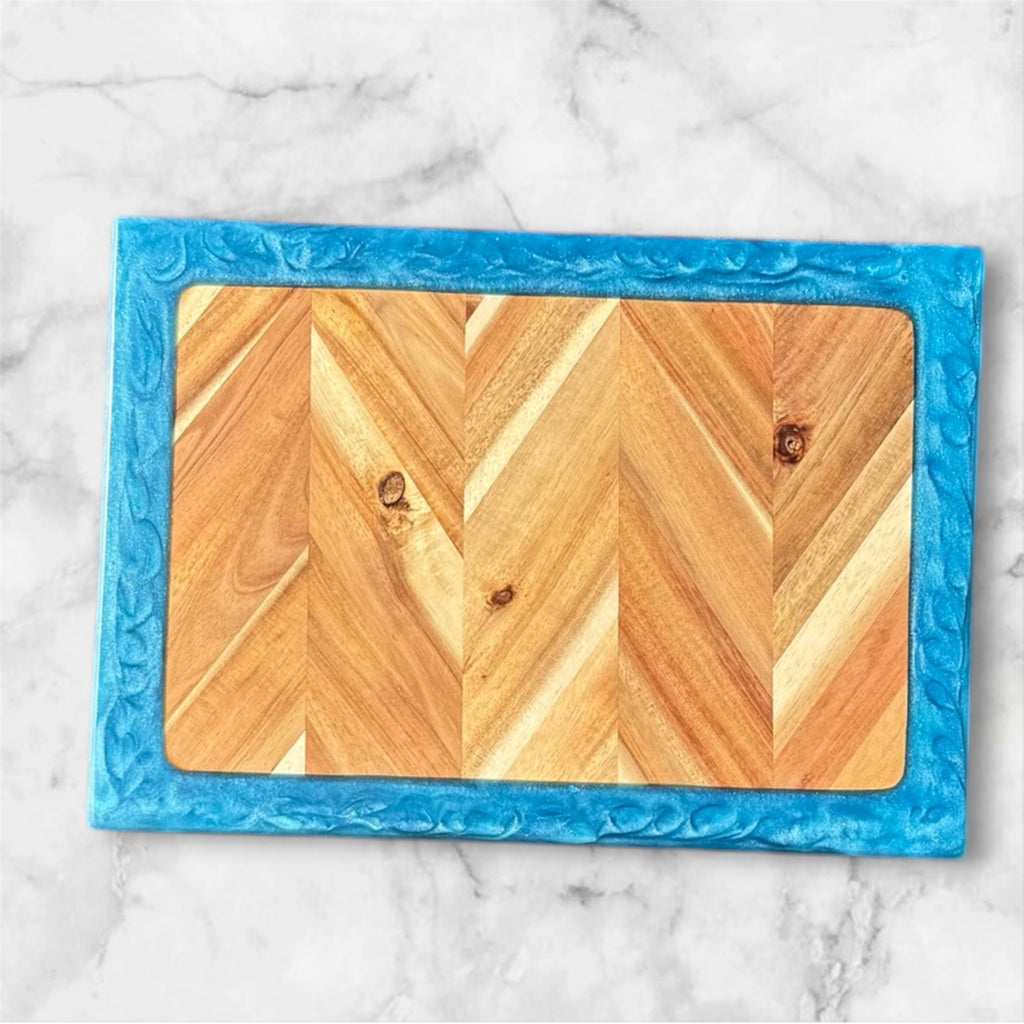 $10 RAFFLE! Bike Chain Ocean Cutting Board