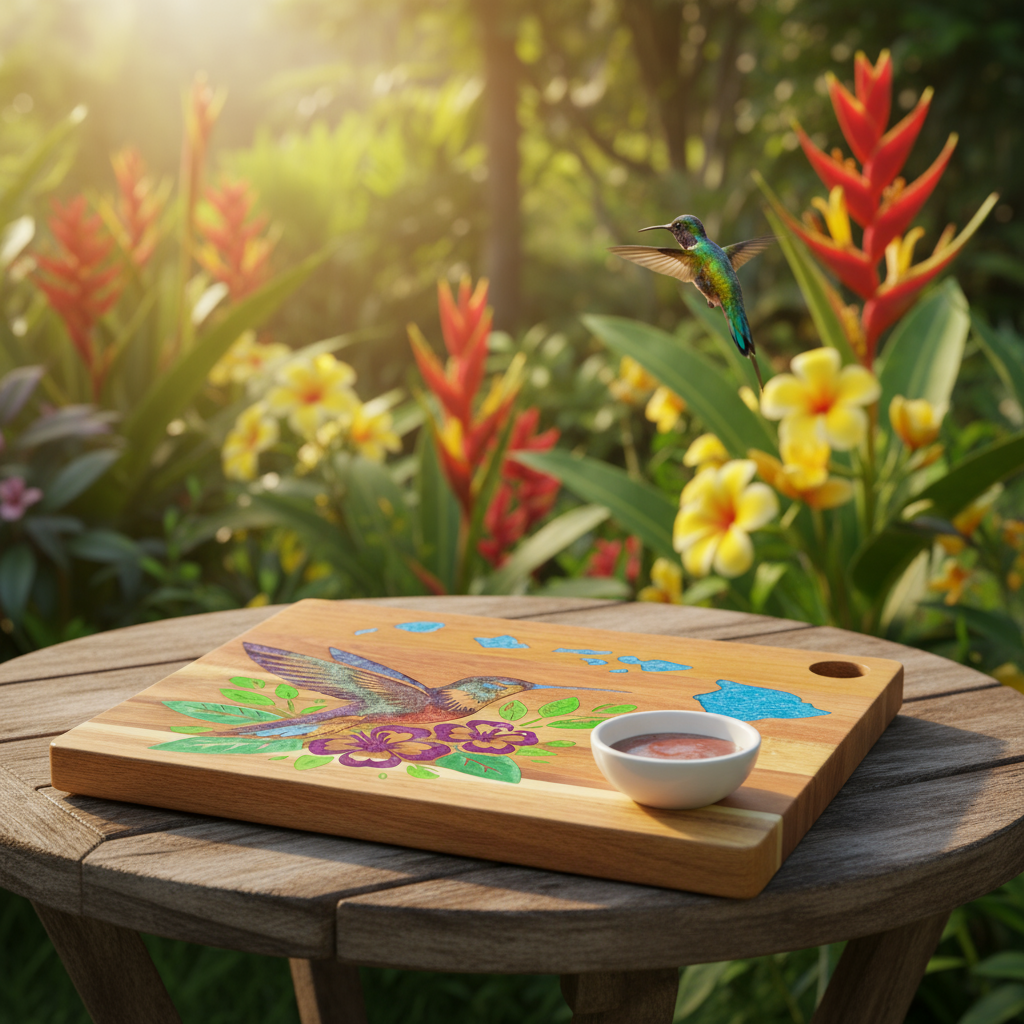 Hummingbird Cutting Board