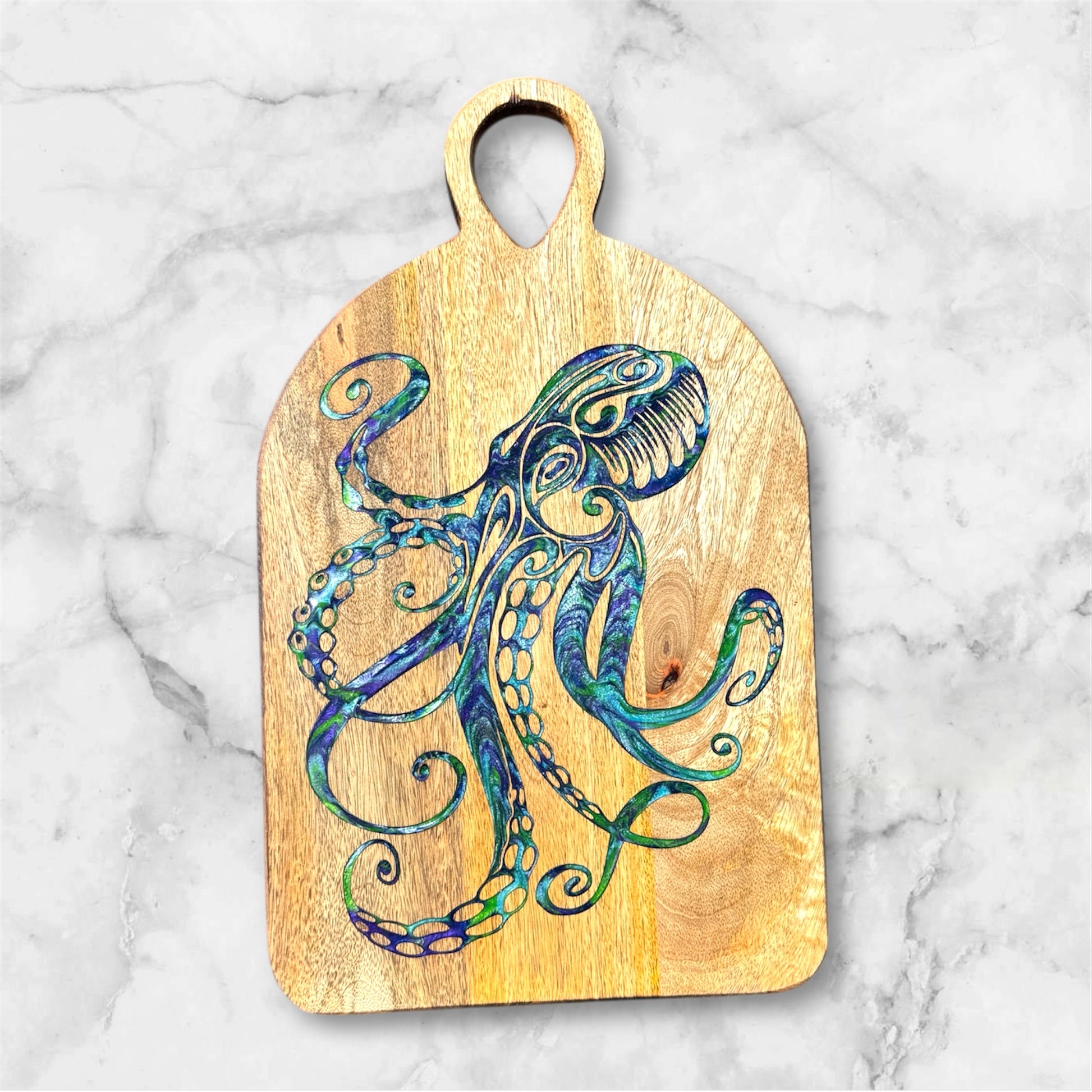 Octopus (Hawaiian He'e) Cutting Board
