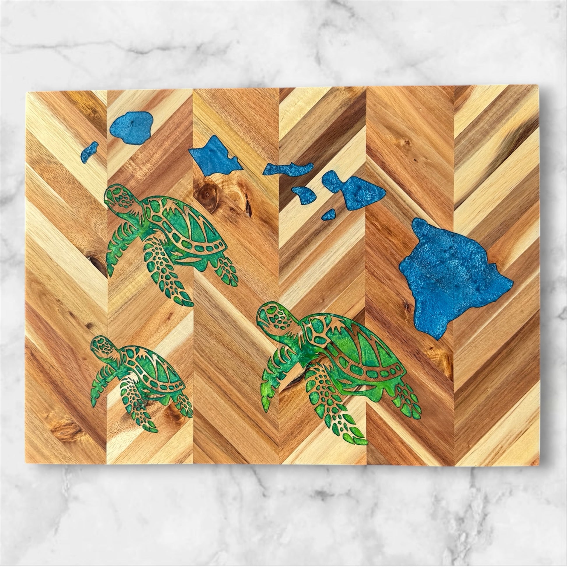 3 Honu (Turtle) Islands Cutting Board
