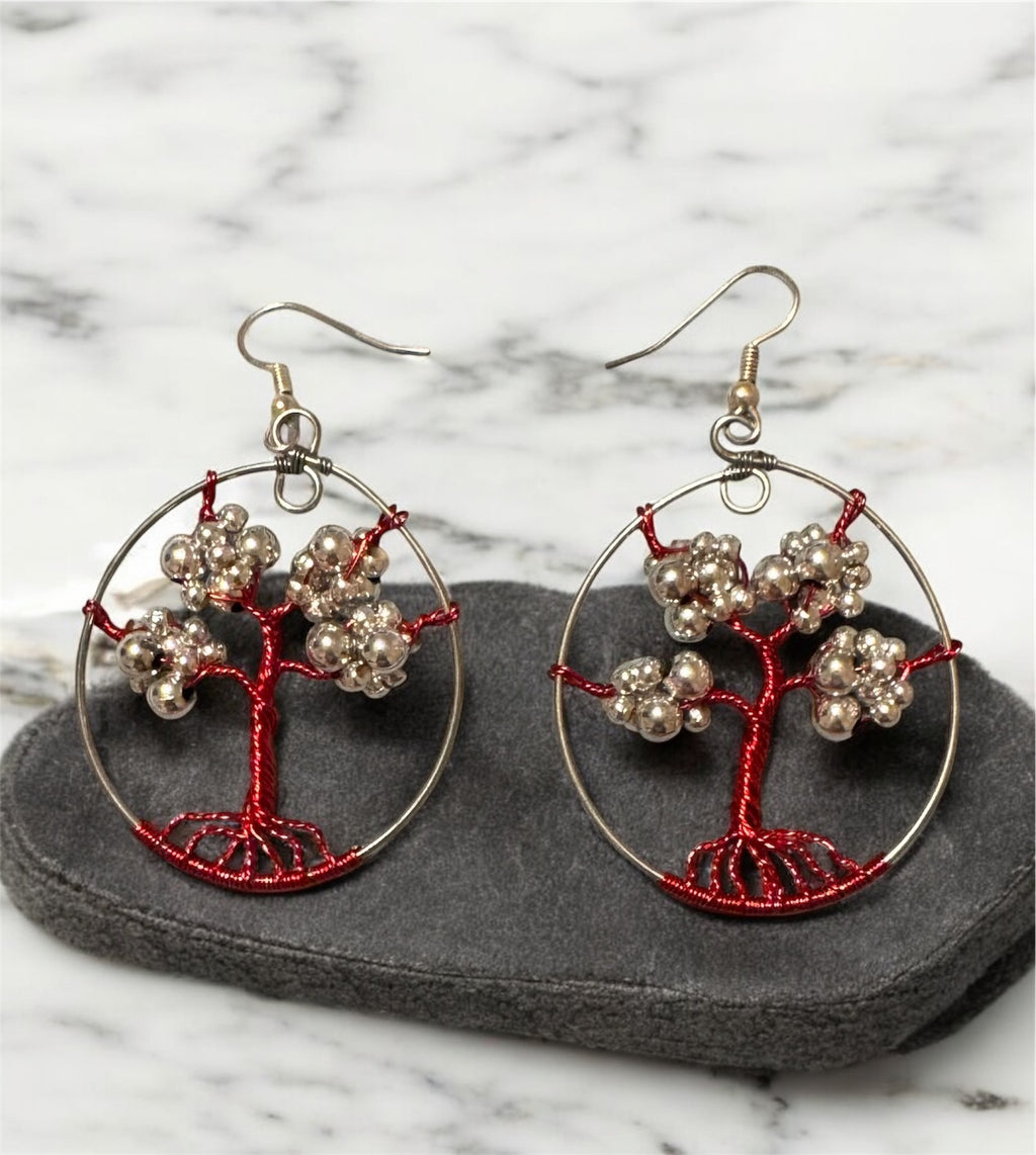 Tree of Life Earrings by Queen Bea Creations Maui