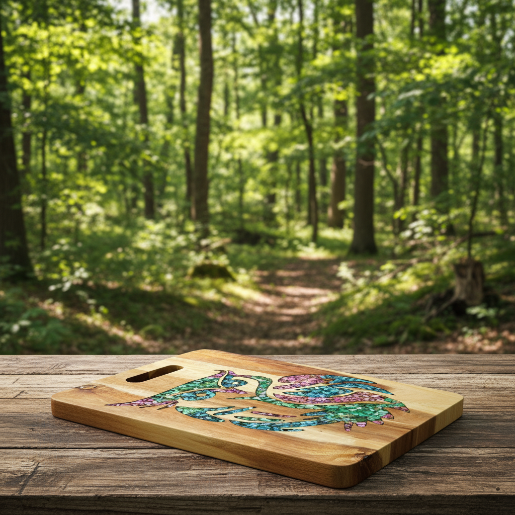 Pueo Owl Shale Cutting Board