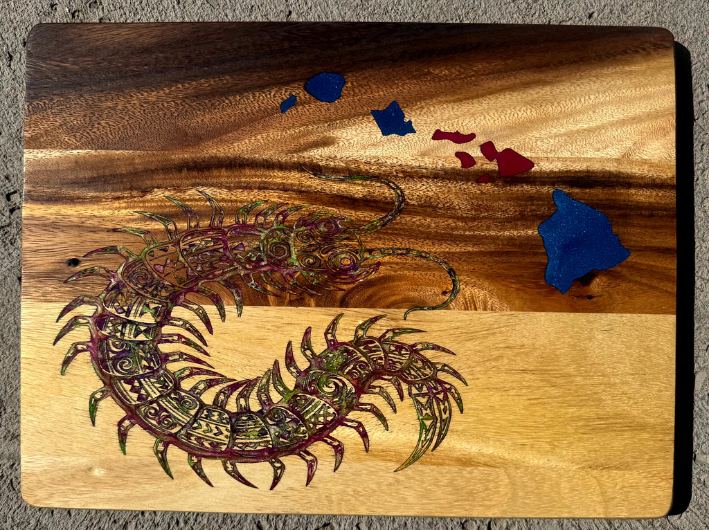 Centipede Island Cutting Board
