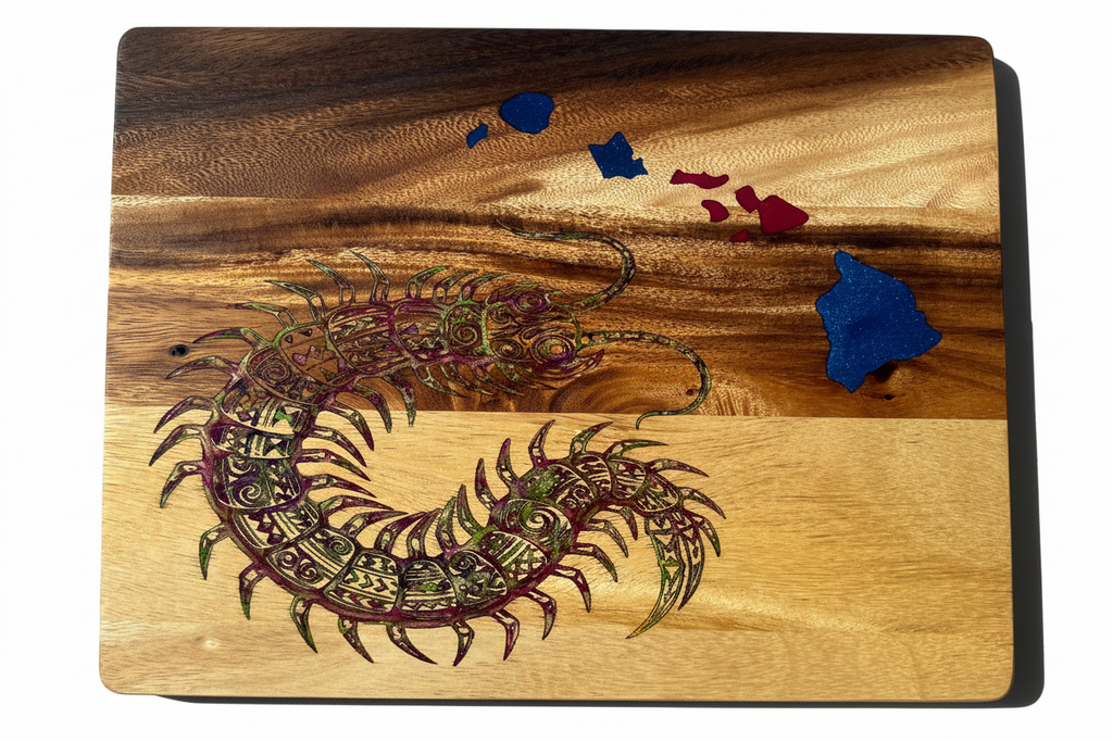Centipede Island Cutting Board