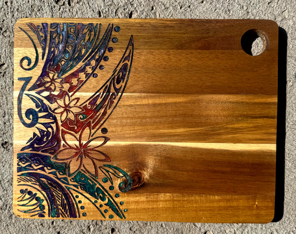 Tribal Flower Cutting Board