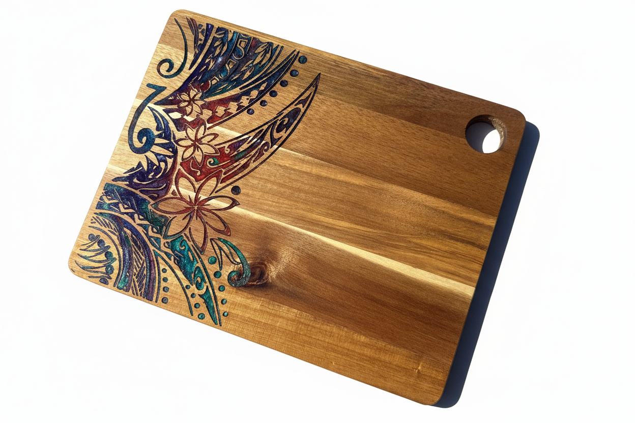 Tribal Flower Cutting Board