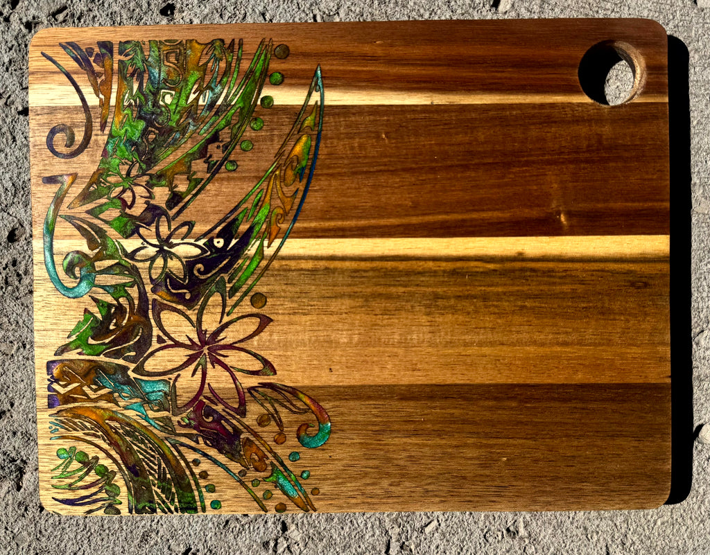 Tribal Flower Cutting Board