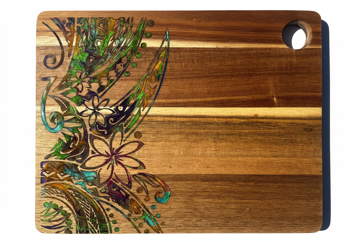 Tribal Flower Cutting Board