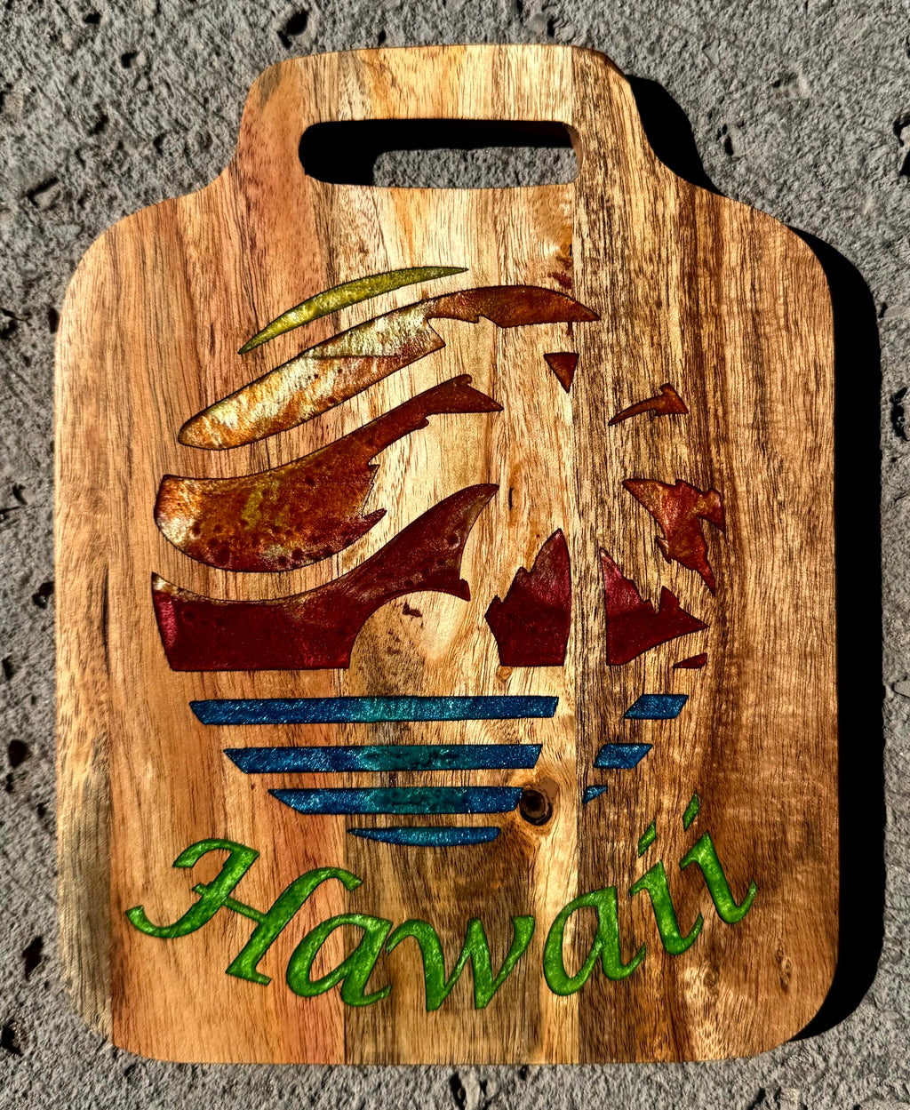 Small Hawaii Sunset Cutting Board