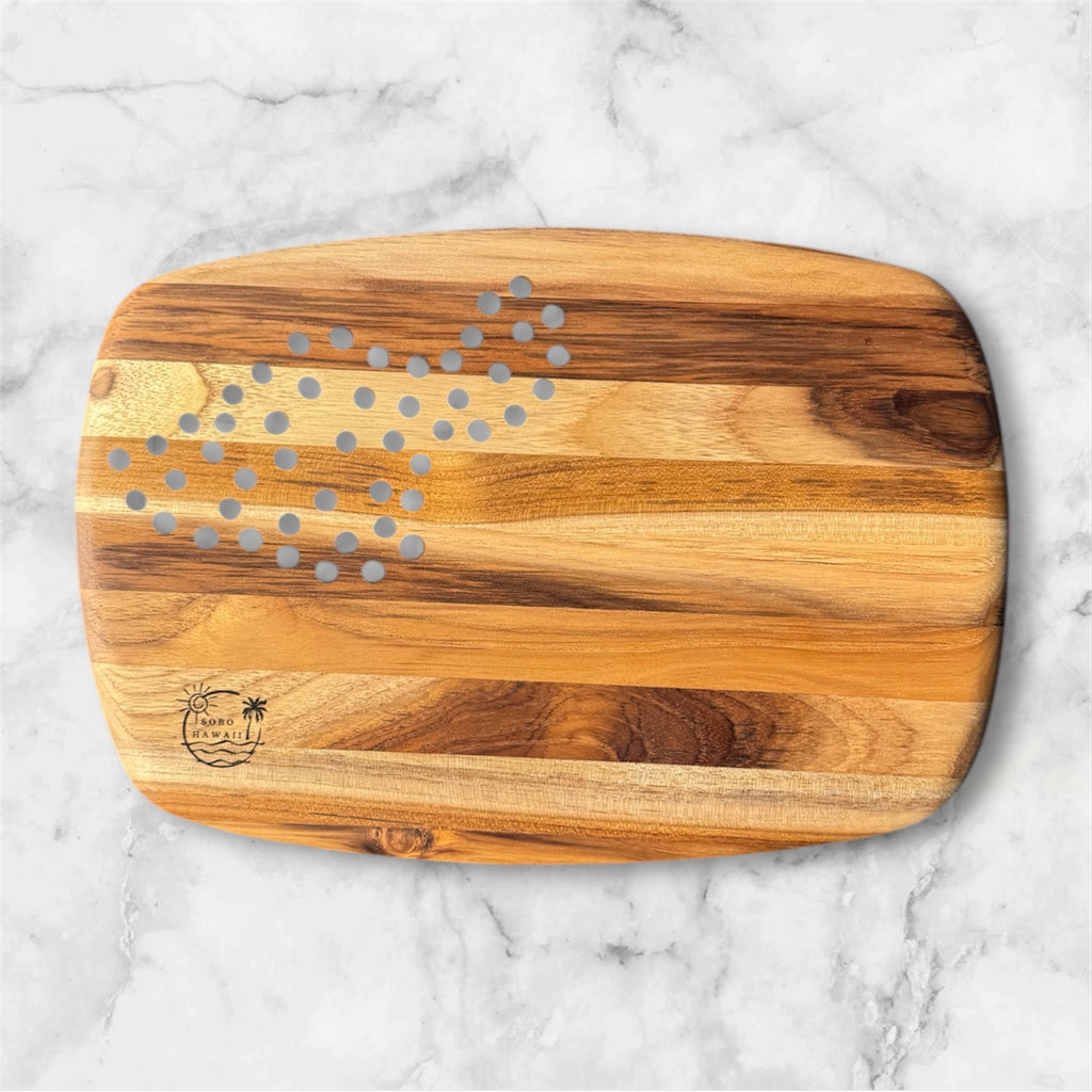Maui Island Teak Charcuterie Board