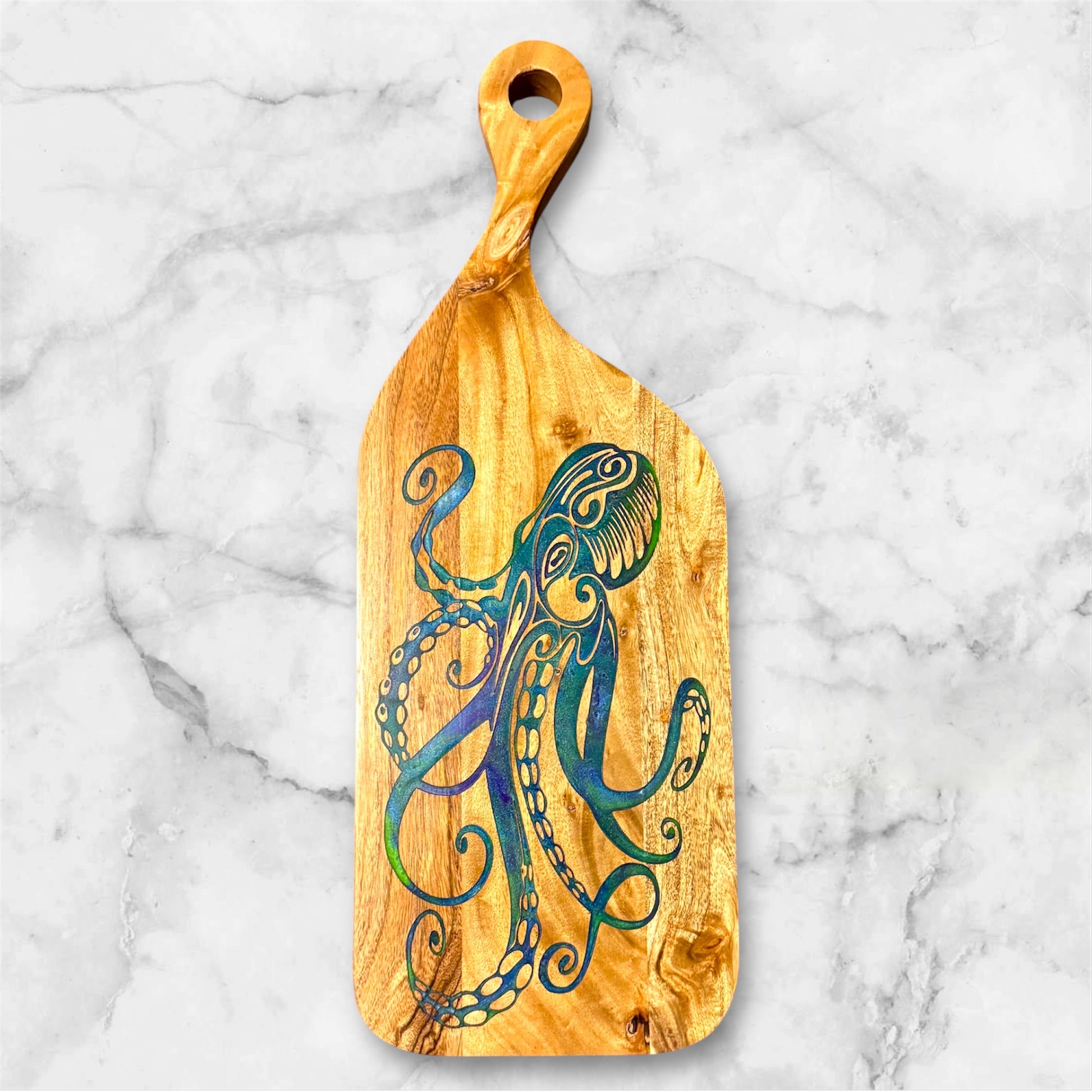 Octopus (Hawaiian He'e) Cutting Board
