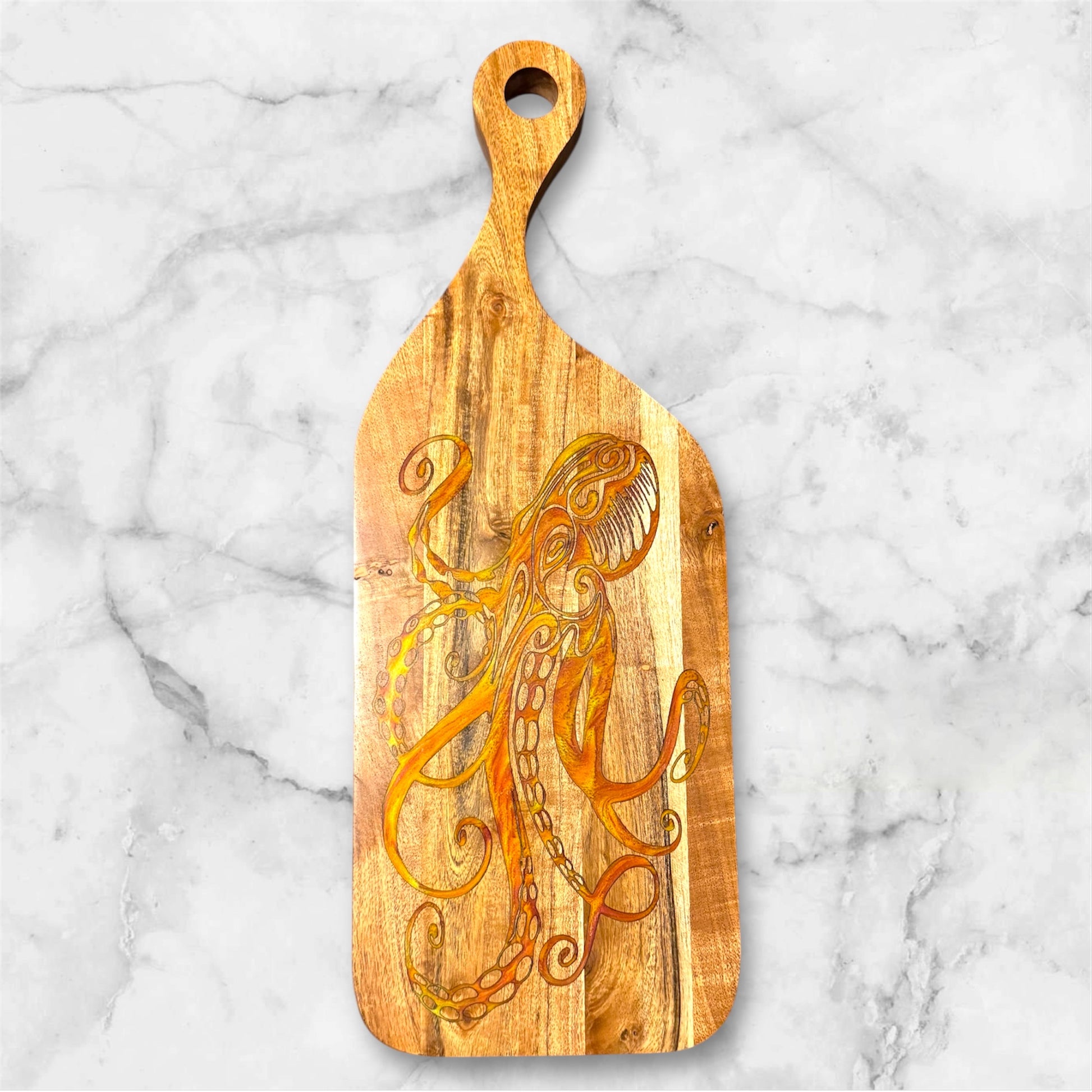 Octopus (Hawaiian He'e) Cutting Board