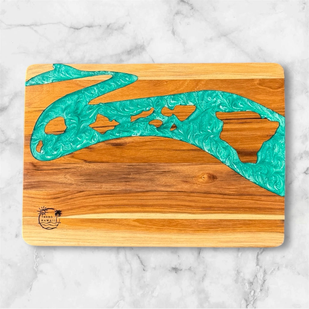Hawaiian Islands Teak Charcuterie Board