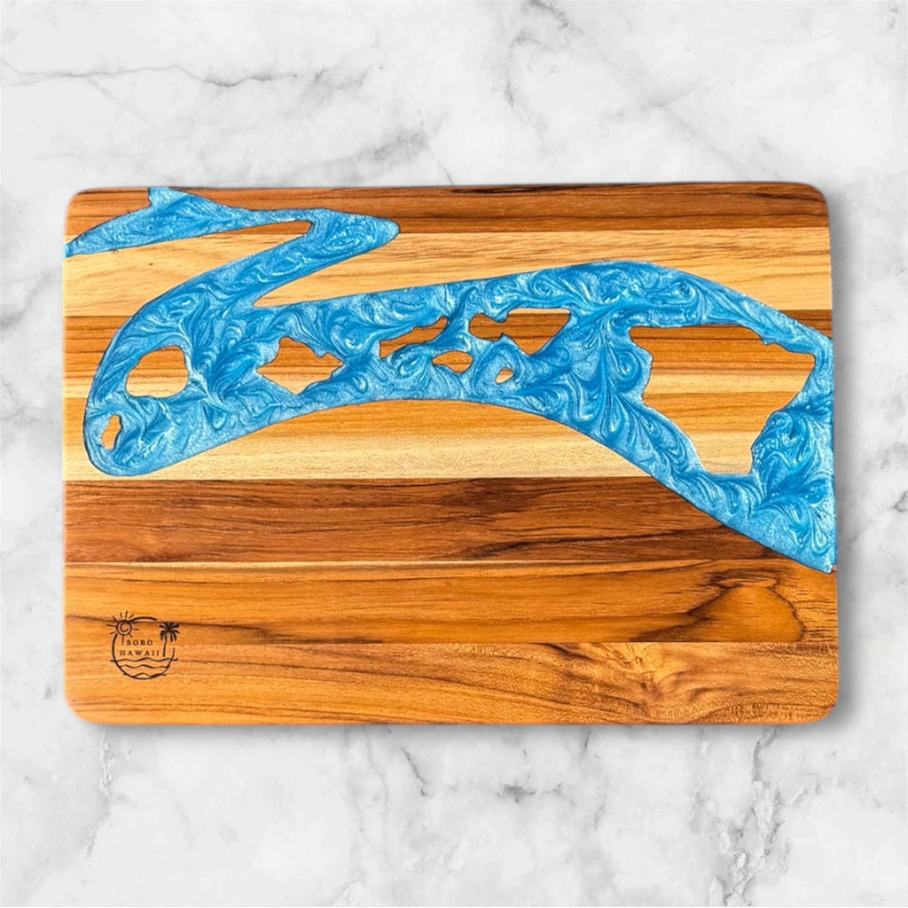 Hawaiian Islands Teak Charcuterie Board