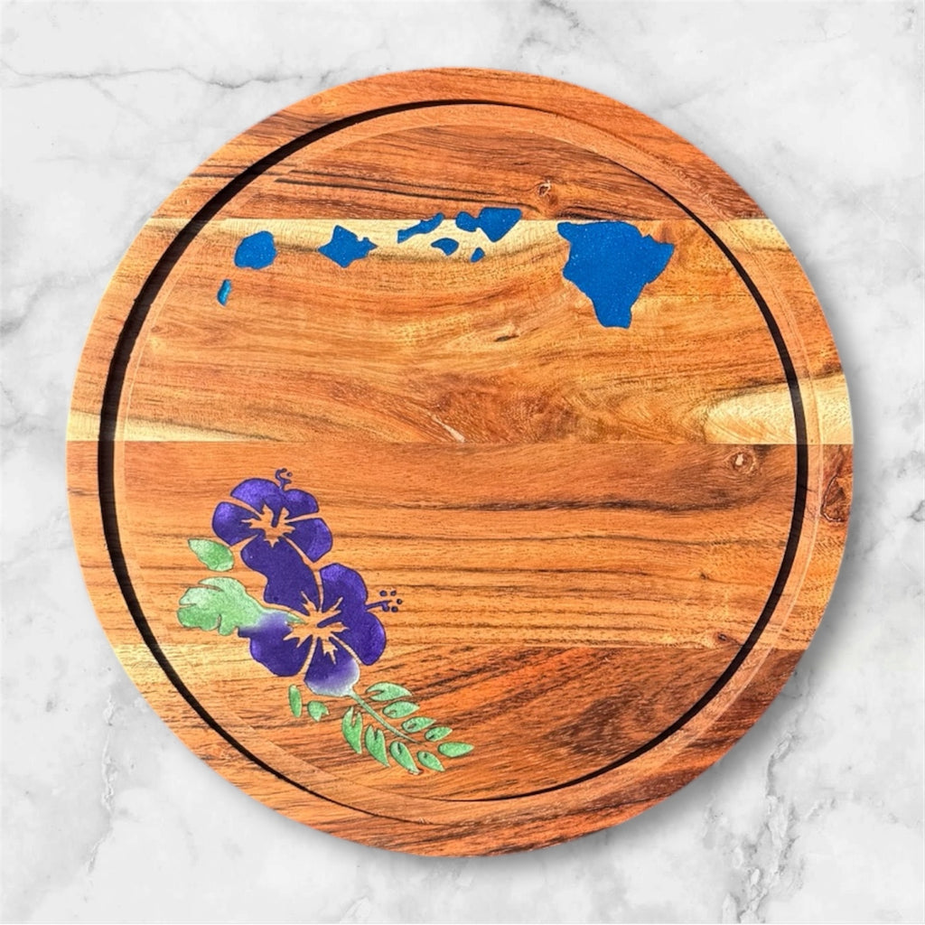 Hawaiian Islands Hibiscus Charcuterie Board