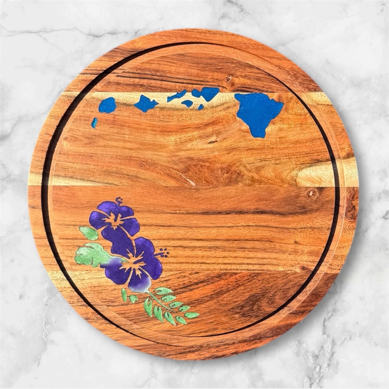 Hawaiian Islands Hibiscus Charcuterie Board