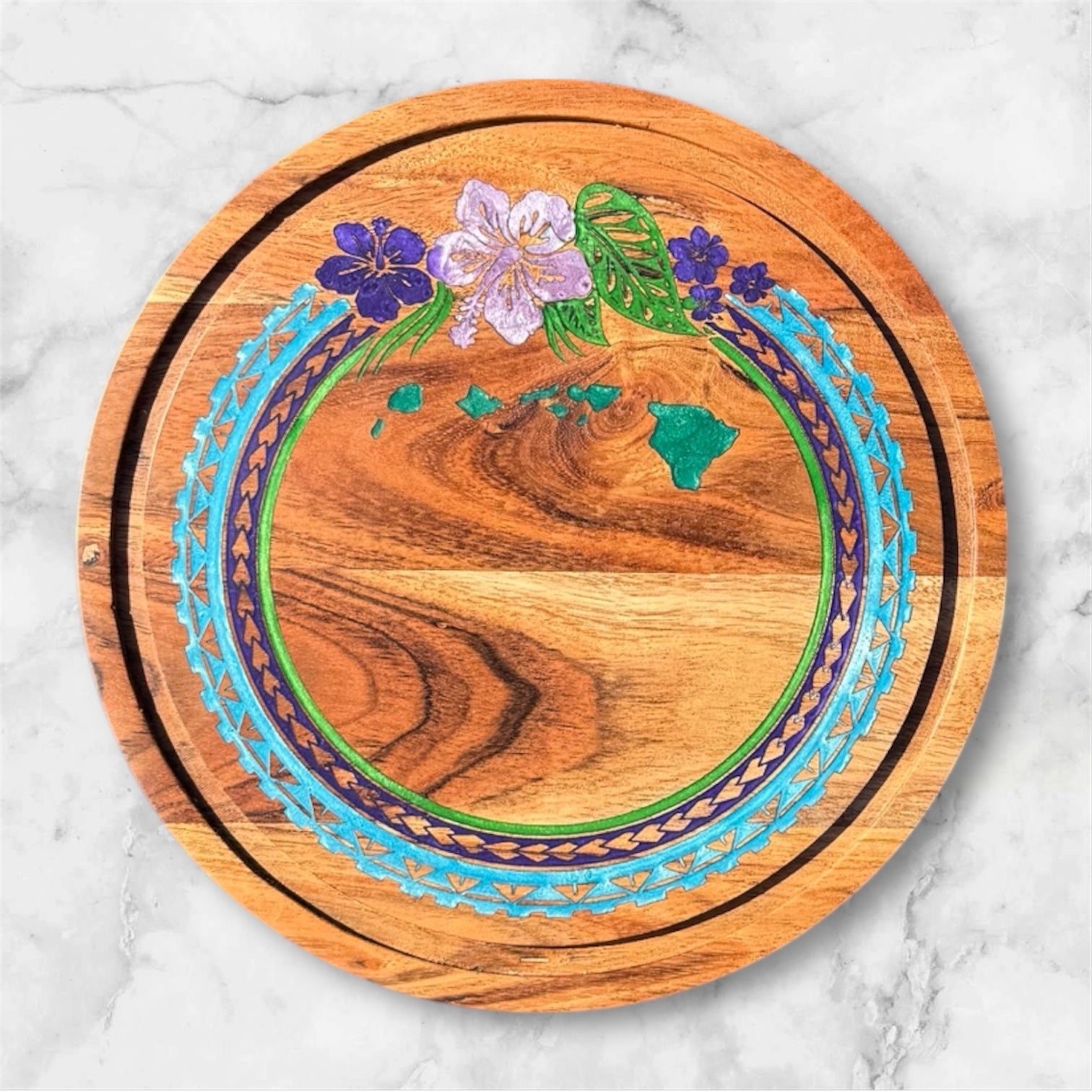 Hawaiian Islands Lei Charcuterie Board