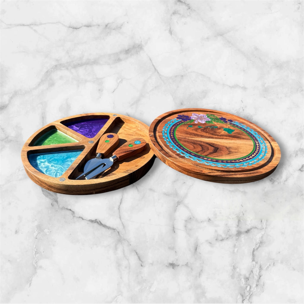 Hawaiian Islands Lei Charcuterie Board