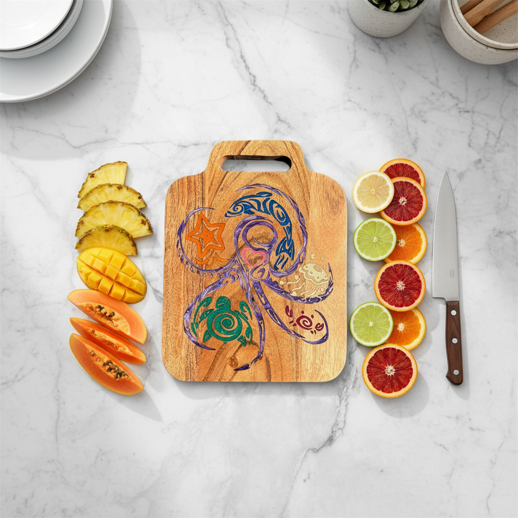 Octopus Cutting Board