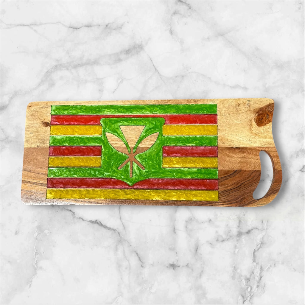 Kanaka Maoli Flag Cutting Board