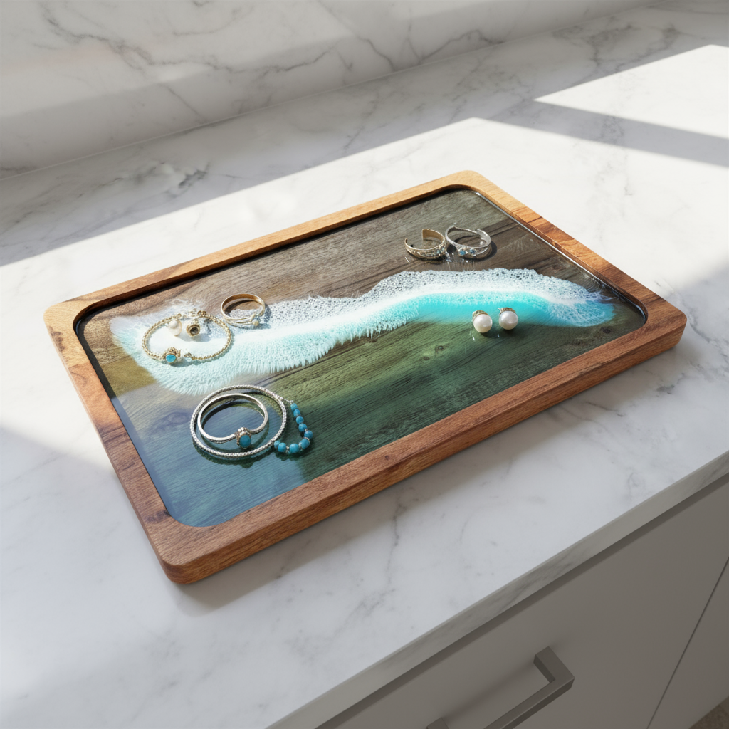 Ocean Resin Trays