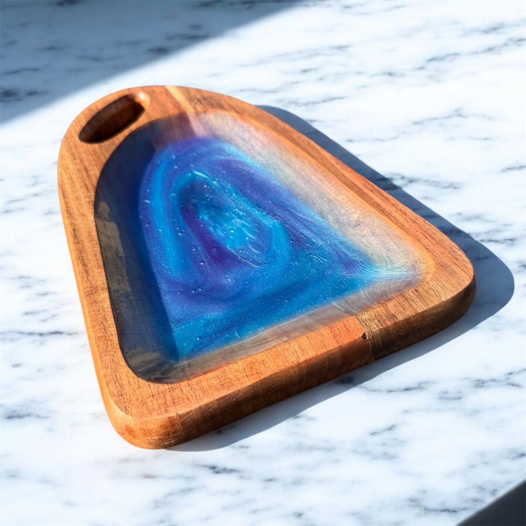 Iridescent Resin Trays