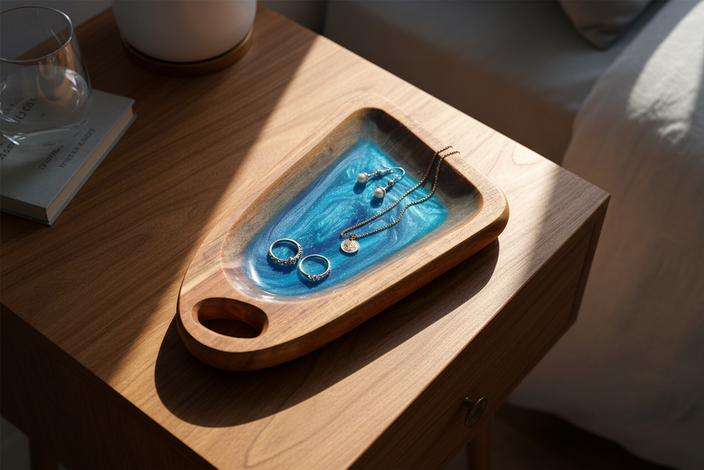 Iridescent Resin Trays