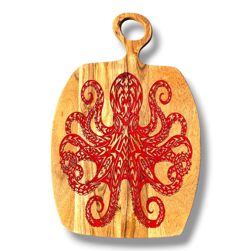 Octopus (Hawaiian He'e) Cutting Board