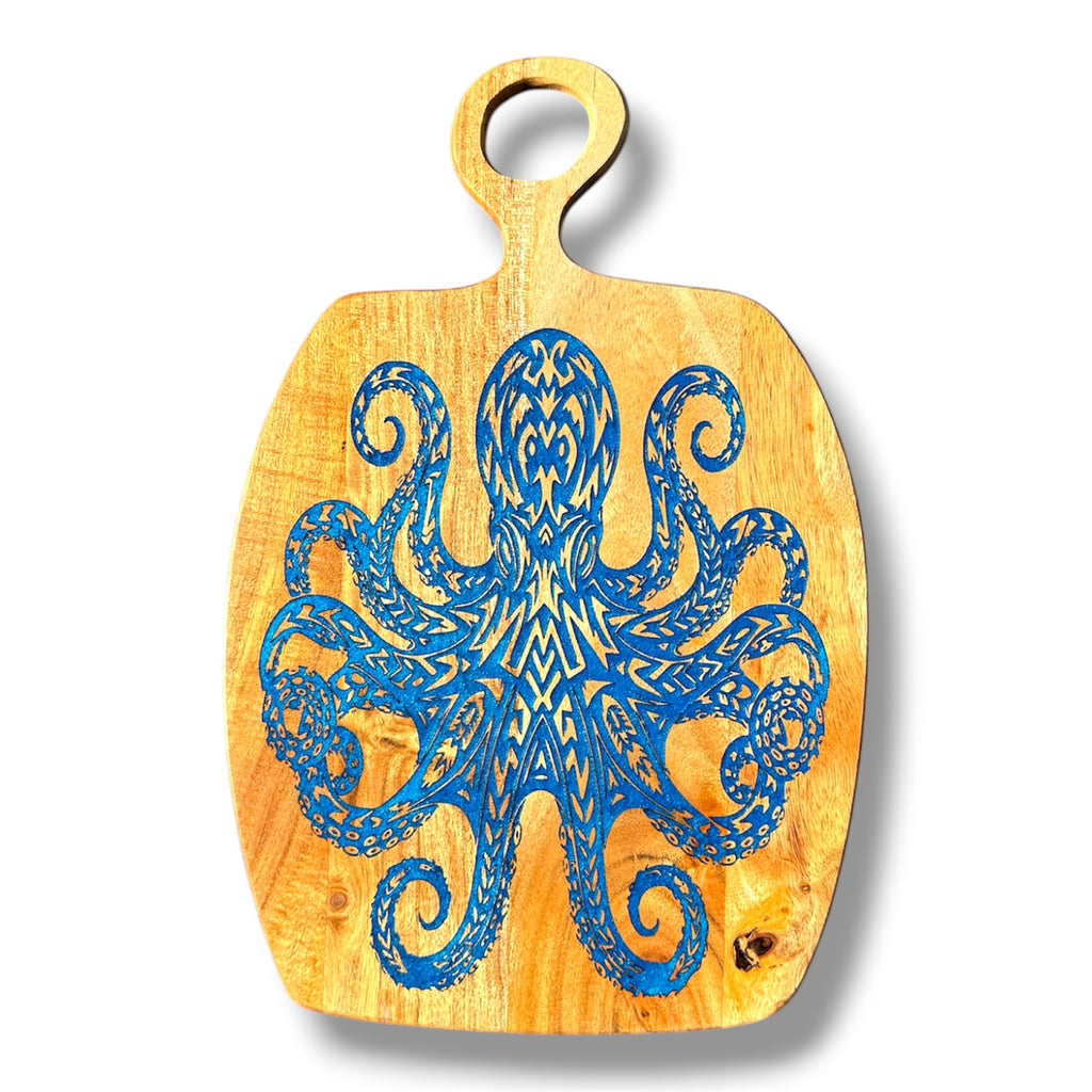 Octopus (Hawaiian He'e) Cutting Board