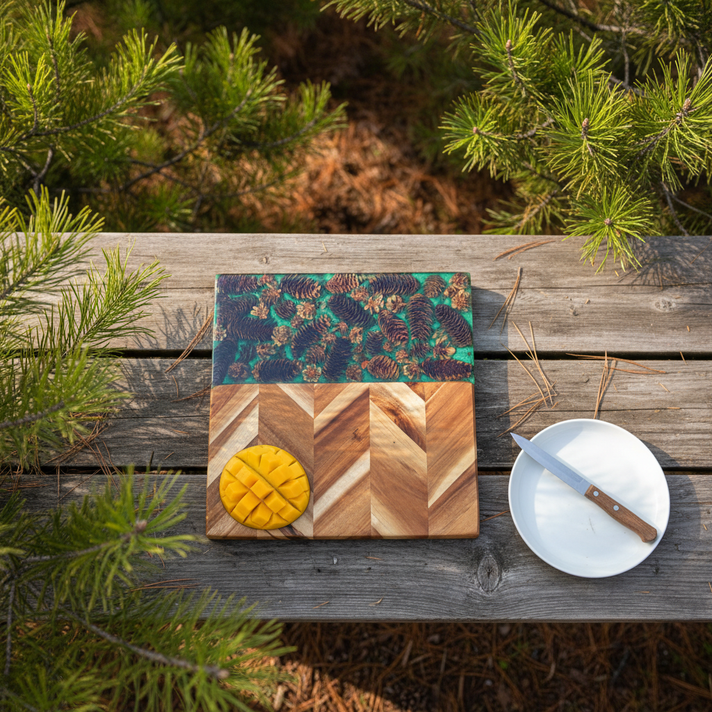 Pine Cone Cutting Board