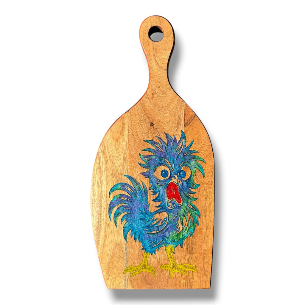 Crazy Chicken Cutting Board