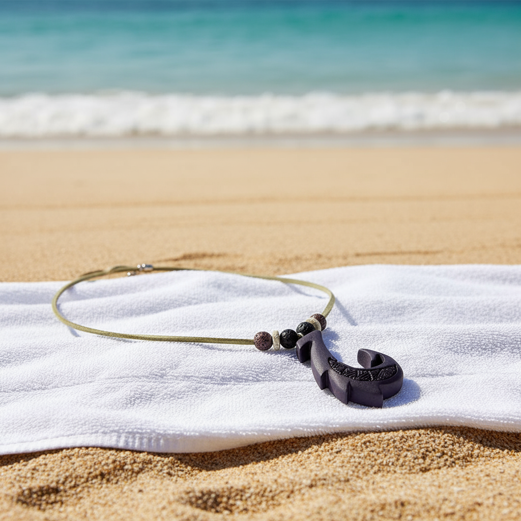 Hawaiian Hook Necklace (Purple)