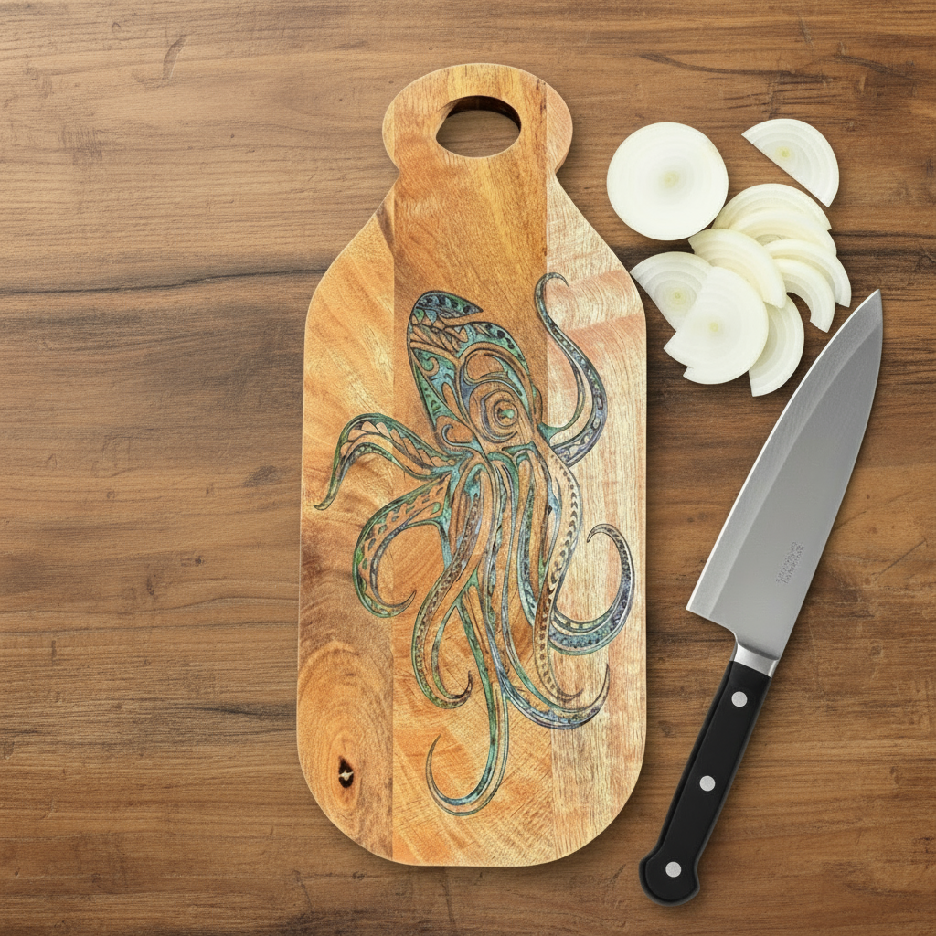 SOBO Octopus (Hawaiian He'e) Cutting Board