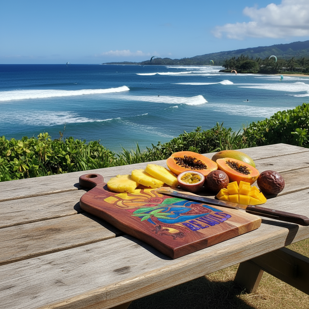 Be Wild Kite-Surfing Cutting Board