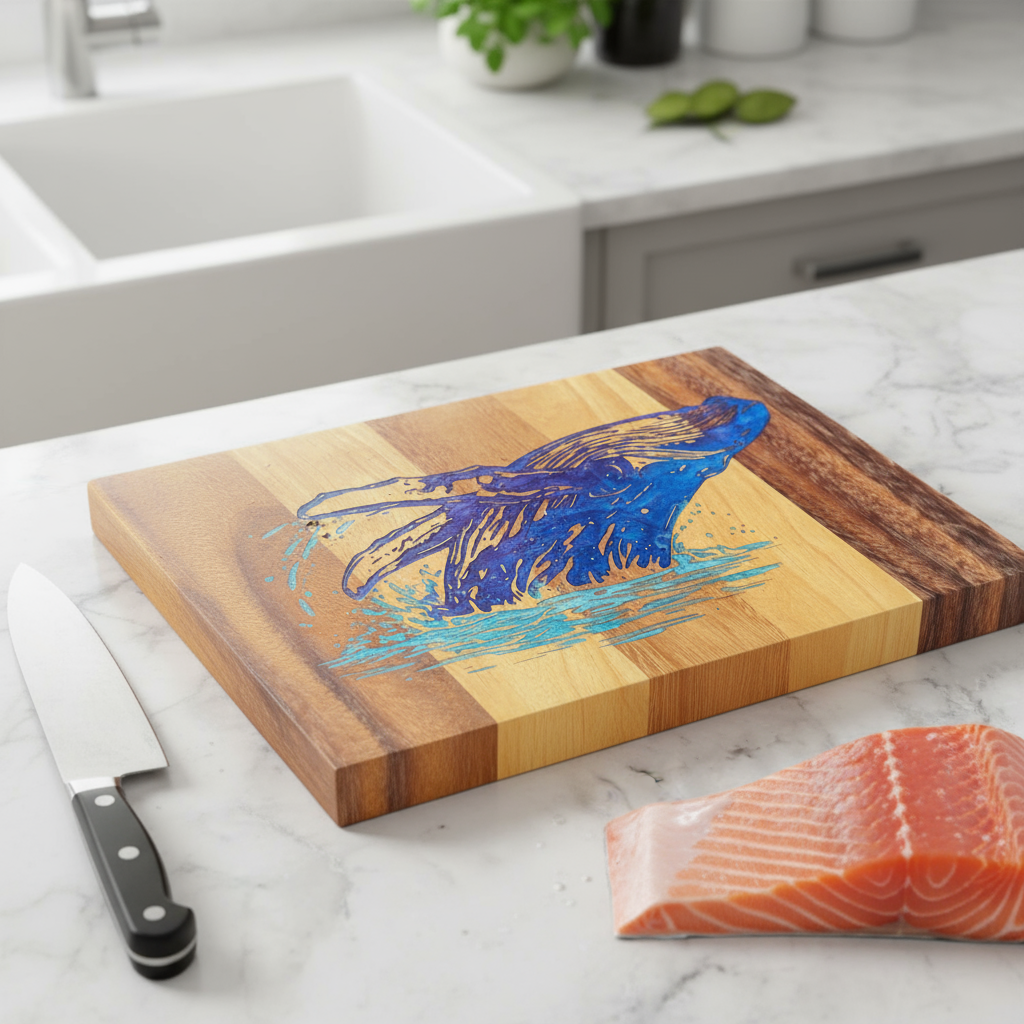 Breaching Whale Cutting Board