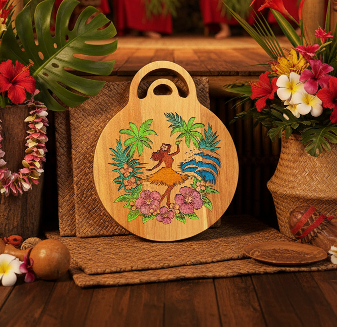 Hula Girl Cutting Board