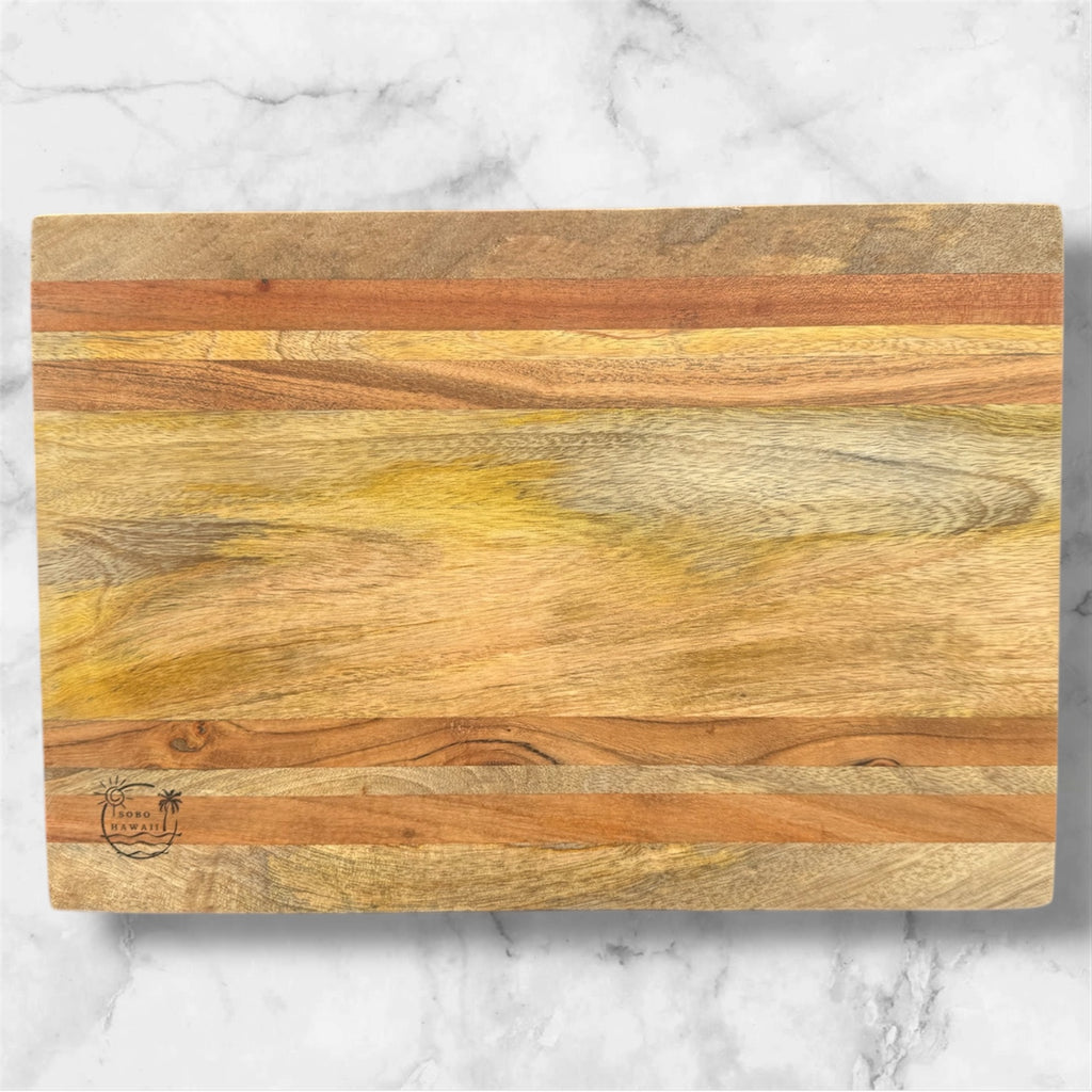 Hawaiian Fire Dancing Mango Wood Cutting Board