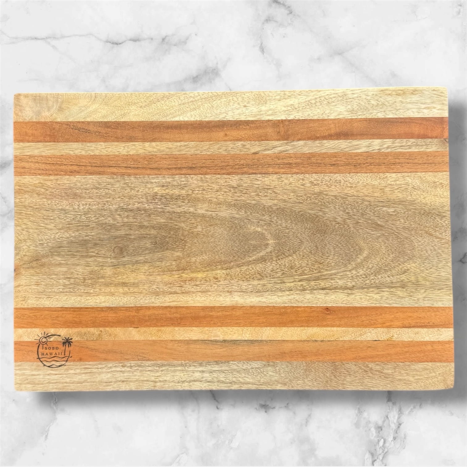 Hawaiian Islands Flowers Mango Wood Cutting Board