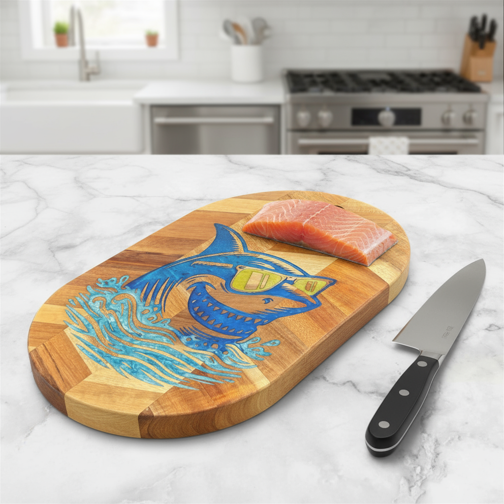 Smiling Shark Cutting Board